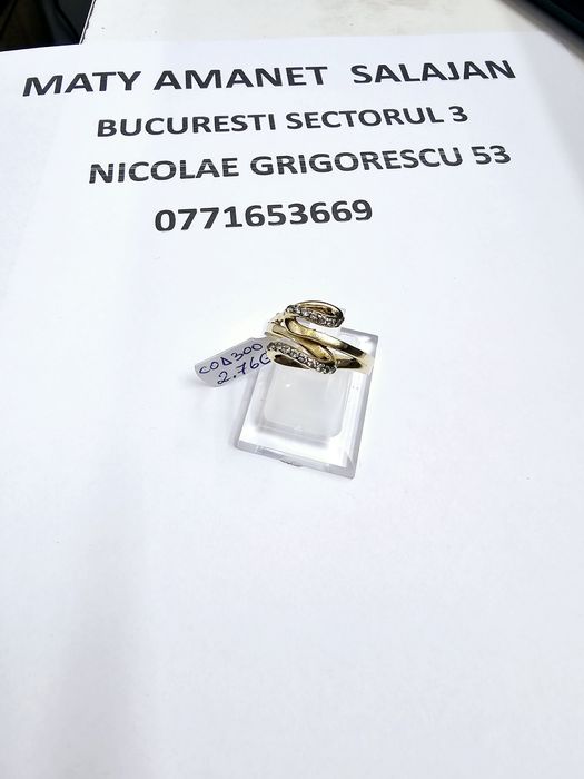 Vand inel dama din aur 14 k 2.76 g cod 300