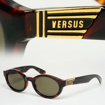 Очила Versus 1996 by Gianni Versace Vintage Brown Gold MOD