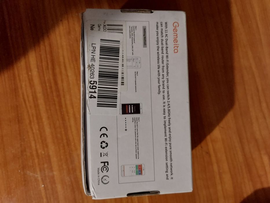 Extindere/amplificare semnal Wifi Gemeita 1200 Mbs