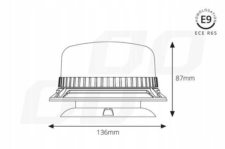 12V 24V Аварийна лампа с магнит Авариен буркан с магнит , сертификат