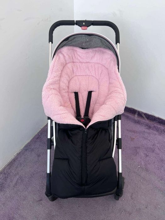 Зимен спален чувал за количка с ръкавици + подарък лятна подложка