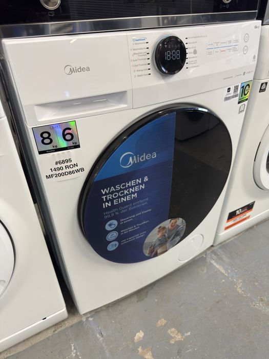 Masina de spalat cu uscator Midea MF200D86WB
