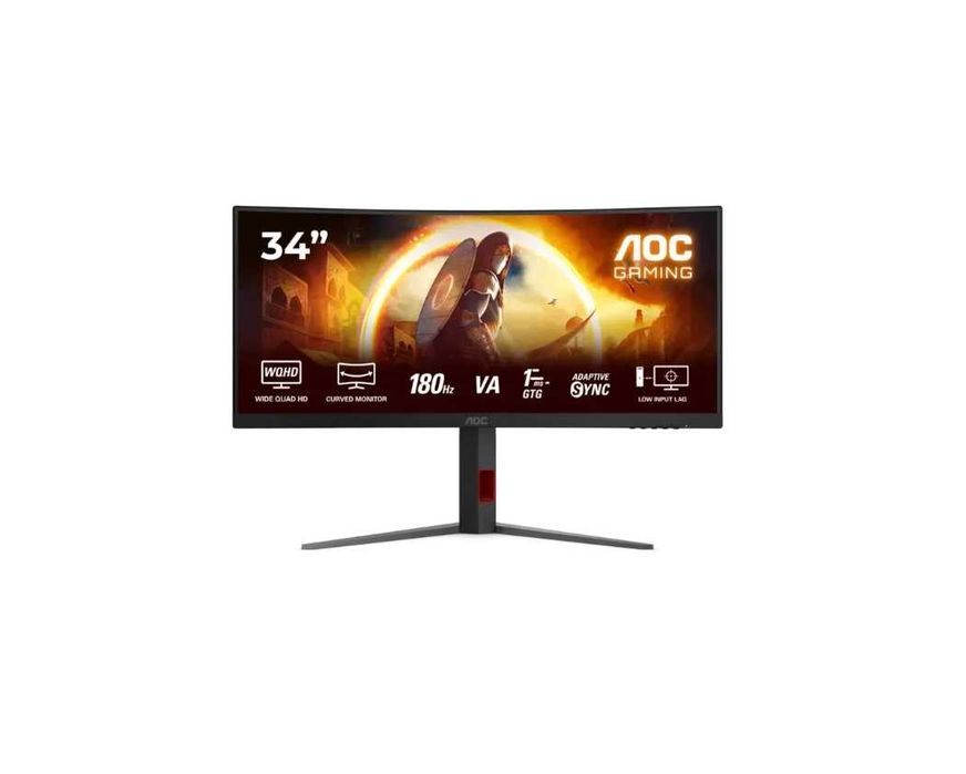 - Монитор AOC CU34G4/01 34" VA UWQHD 180Hz