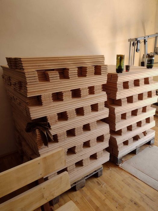 Vand parchet lemn masiv, din fag, tip dusumele, lichidare de stoc