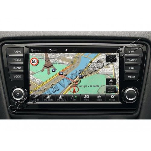 Диск SD карти за навигация 2026 2027 Шкода Skoda Octavia Yeti Superb Fabia Praktik Roomster