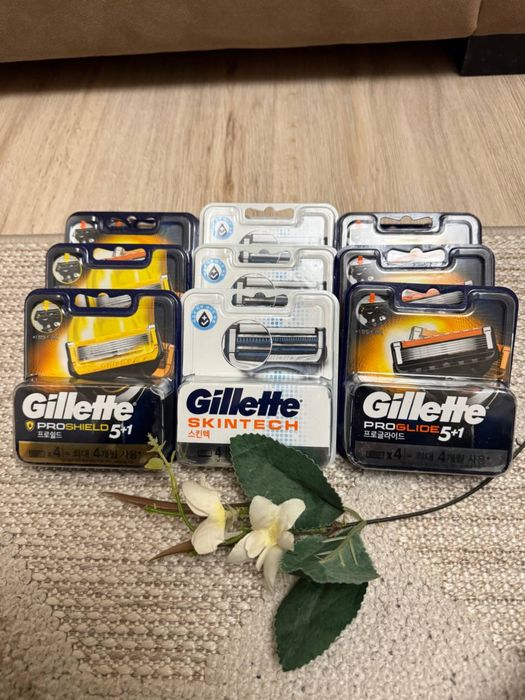 Акция на лезвия доя станков «Gillette” оригинал из Кореи