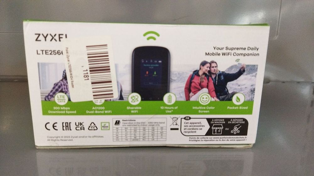 Router wireless portabil 4G Zyxel LTE2566-M634, Cod 92372