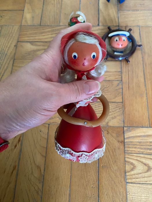 Сувенирни дървени статуетки Попай морякът и жена му