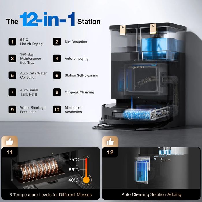 Чисто нов DEEBOT X8 PRO OMNI Self-Empty Robot Vacuum & Mop