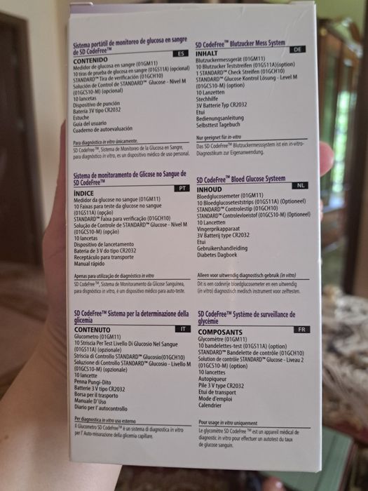 Glucometru SD Code Free- Nou, Sigilat!