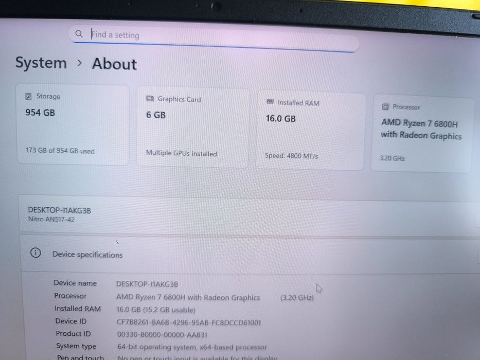 Лаптоп Acer Nitro