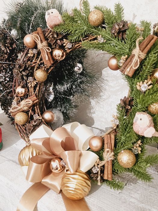 Новогодние венки и декор для дома