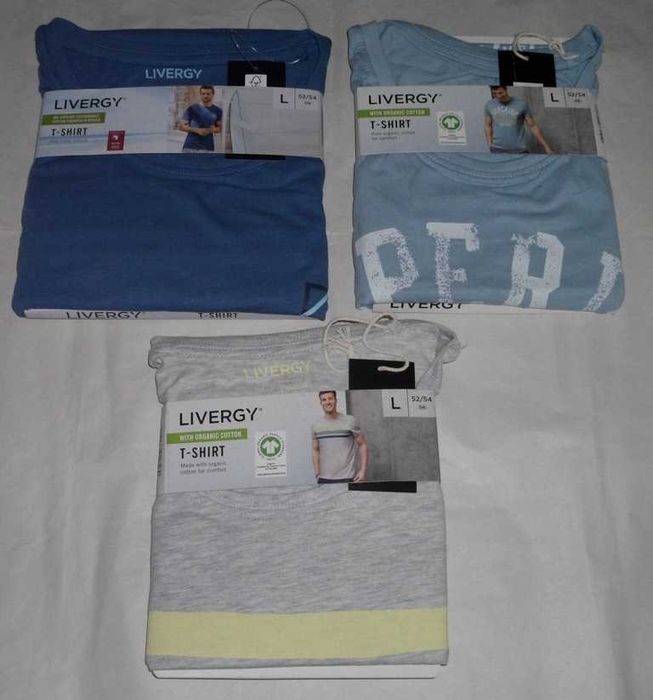 Vand tricouri sigilate LIVERGY pentru barbati