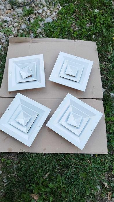 Таванна решетка - Алуминиев дифузор за въздуховоди 30/30см 4бр