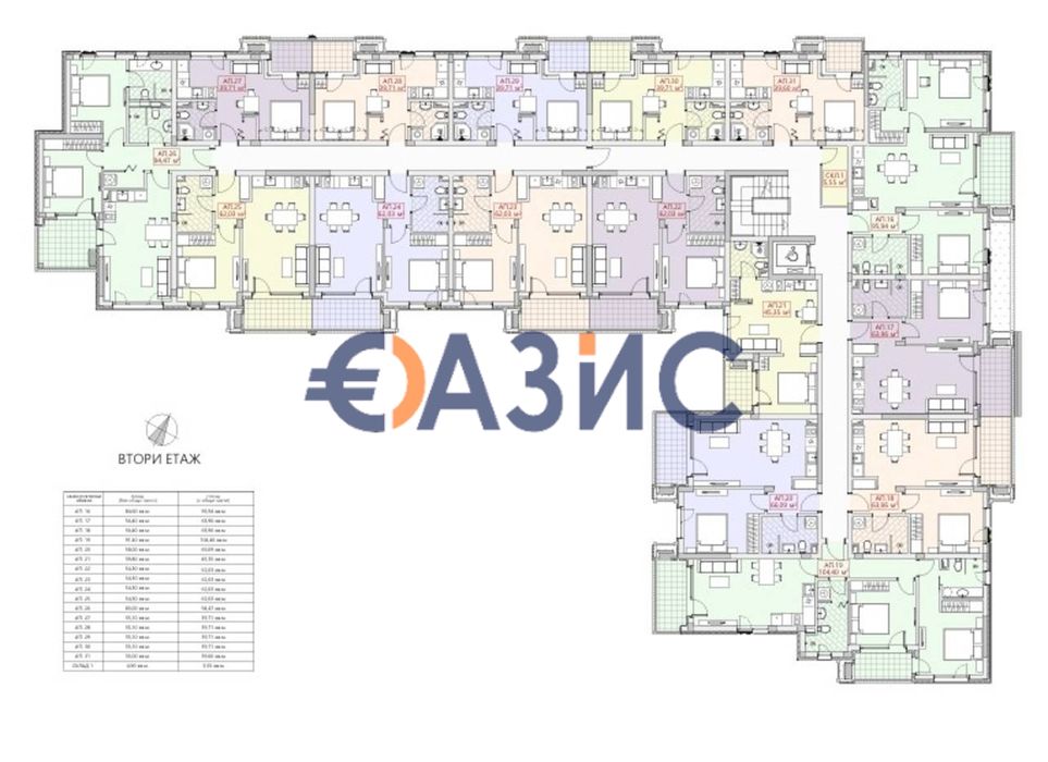 Продава се Двустаен апартамент в Несебър - 64 кв.м за 1452 €/кв.м - Снимка #14