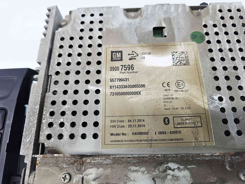 Radio CD Opel Zafira C (D75) Tourer [Fabr 2011-2017] 13435410 / 39007