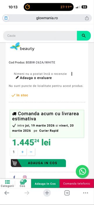 Pat cosmetica , 2 tavite depozitare , piele ecologica