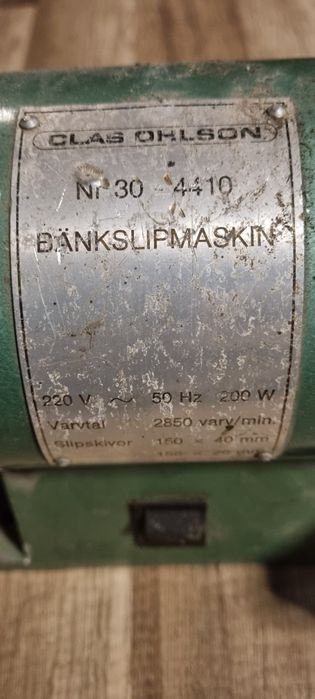 настолен шмиргел Clas Ohlson модел N-30-4410