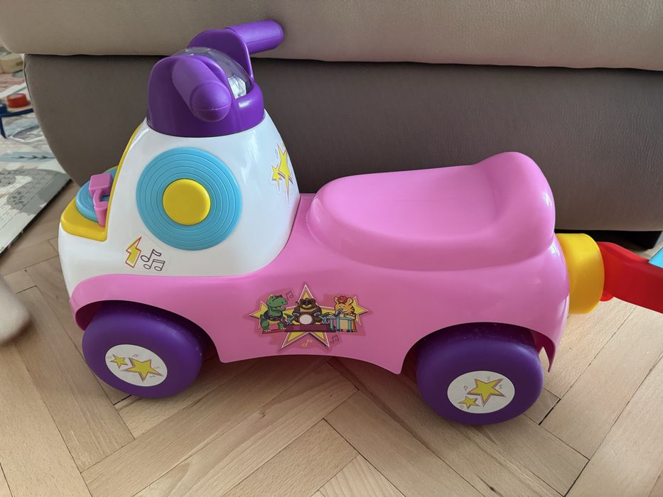 Кола за каране и бутане Fisher Price, лилав цвят