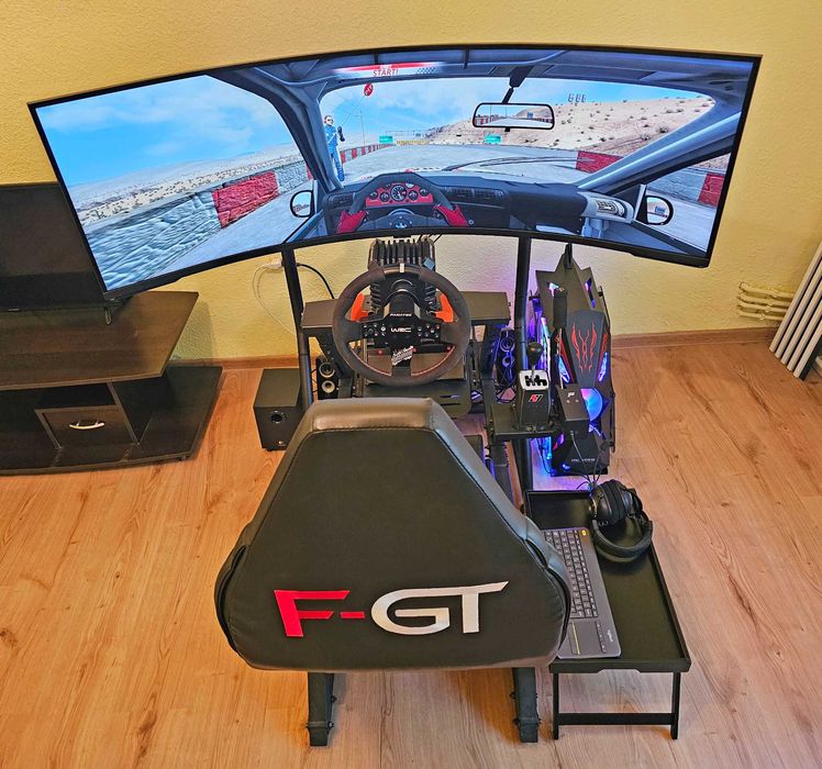 Simulator Next Level Racing (volan DD 8Nm Fanatec) + monitor Odyssey G9 57" + PC RTX 5080)