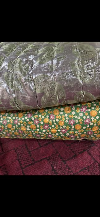 2 таМайда кавилган  пахта парча курпа бир кишилик