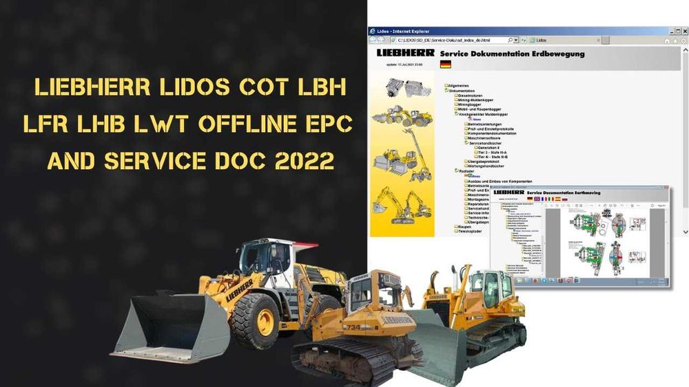 Liebherr Lidos parts catalog & service update 2023, baza de date FULL