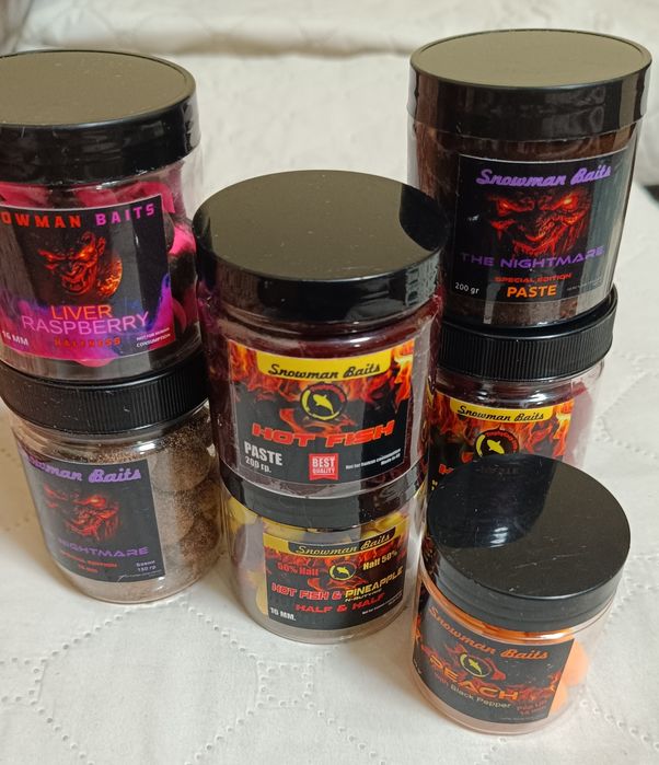 Топчета и пасти за захранка Snowman Baits