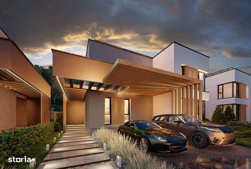 Teren Balotesti cu proiect vile gata de executie - Proiect, PUZ si AC