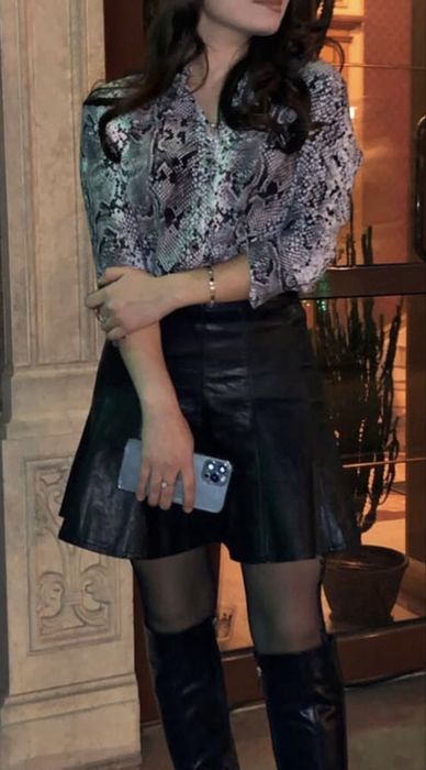 Продам кожаную юбку