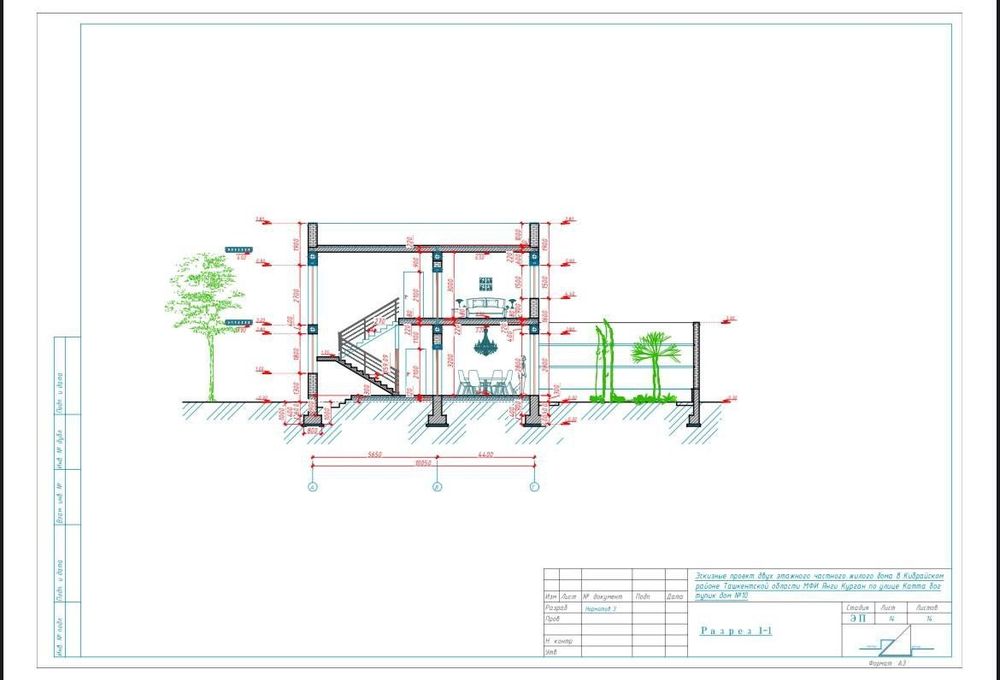 Yangi qurilgan kottej 6ta