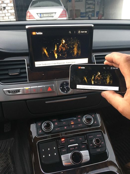 Audi Mmi 3g ДОБАВЯНЕ Android Auto Apple CarPlay Монтаж YouTube TV Vim