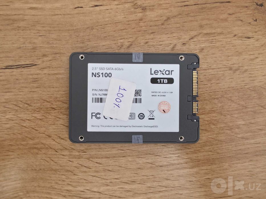 SSD Lexar 1TB 2.5" SATA III (Здоровье 100%) — Быстрый накопитель SSD