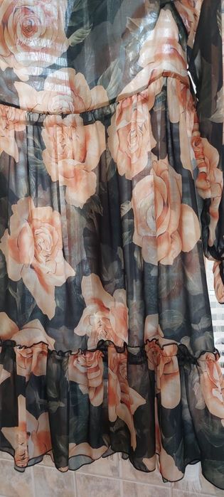 Шифоновое платье на девочку 7-8 лет