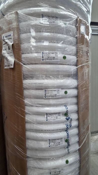 Медна тръба с изолация 1/4"х0.80 (ф6.35), на руло 50m