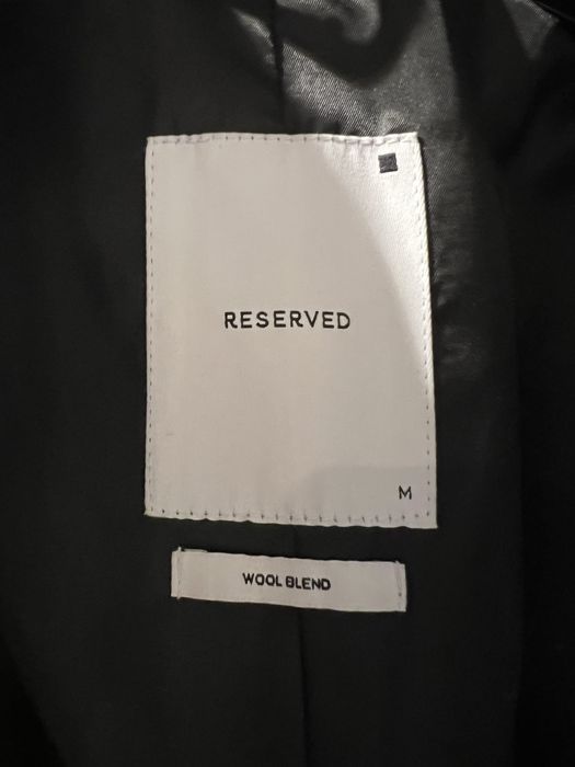 Мъжко Вълнено сиво палто Reserved