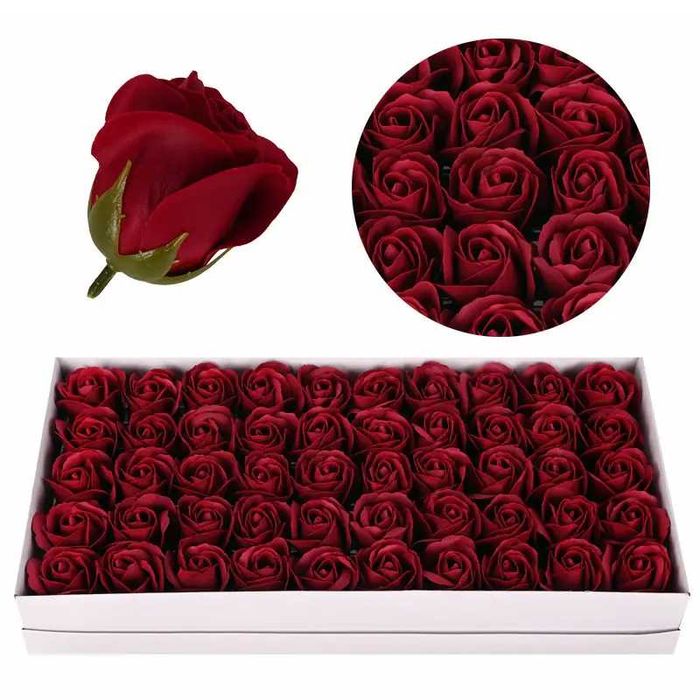 Рози и Карамфили от сапун 50броя-30лв