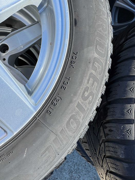 Set Jante Cu Anvelope BMW  Dezent 5x120 R16 cu anvelope Bridgestone 205/55 R16