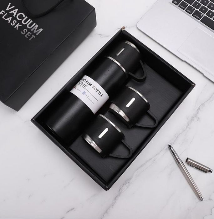 Термос из нержавеющей стали 316 +3кружки гравировка и логотип поставит