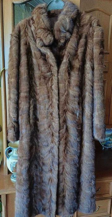 Зимен кожух естествена кожа/ Дълго  Палто от визон
