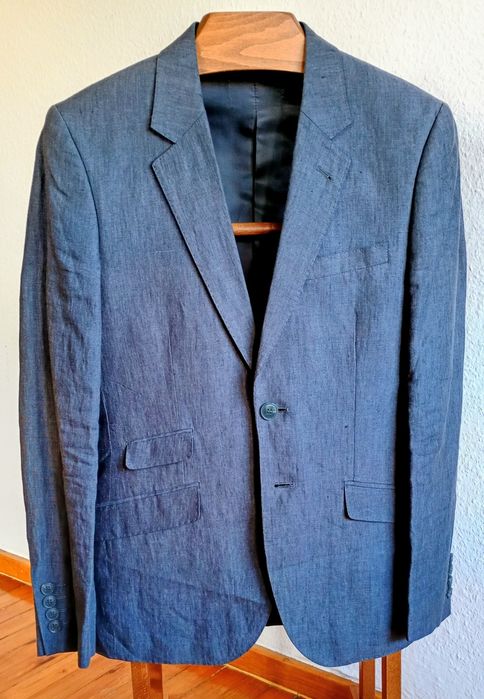 Мъжки костюм 100% лен + подарък
