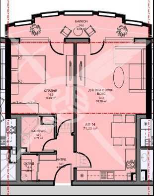 Продава се Двустаен апартамент в Поморие - 71 кв.м за 2249 €/кв.м - Снимка #1
