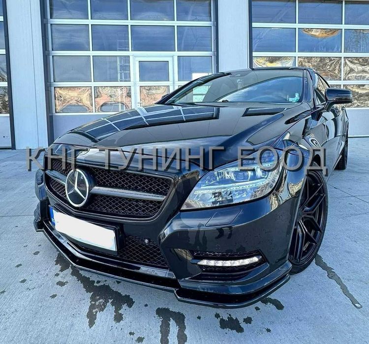 Преден лип спойлер за мерцедес цлс в218 / mercedes cls w218 lip