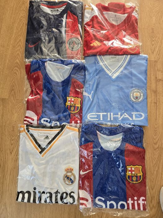 Футболни тениски Барселона, Манчестър Сити, Реал Мадрид,  ПСЖ, Арсенал