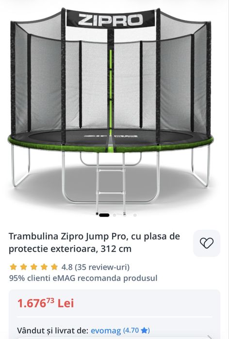Trambulina Zipro Jump Pro 312 cm
