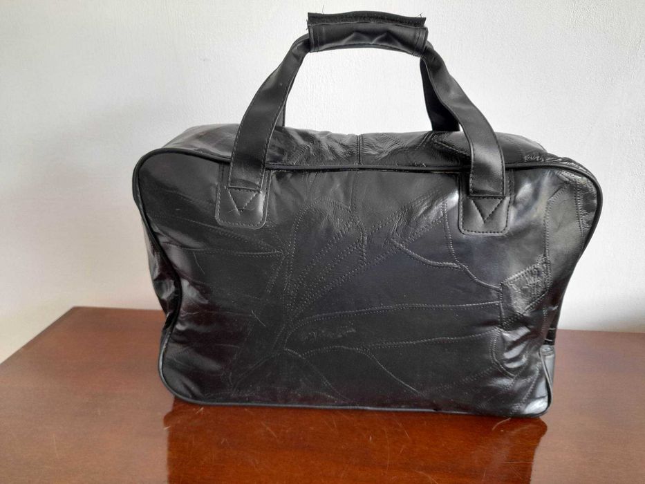 Geanta documente/laptop„UCB”  si geanta mica din piele