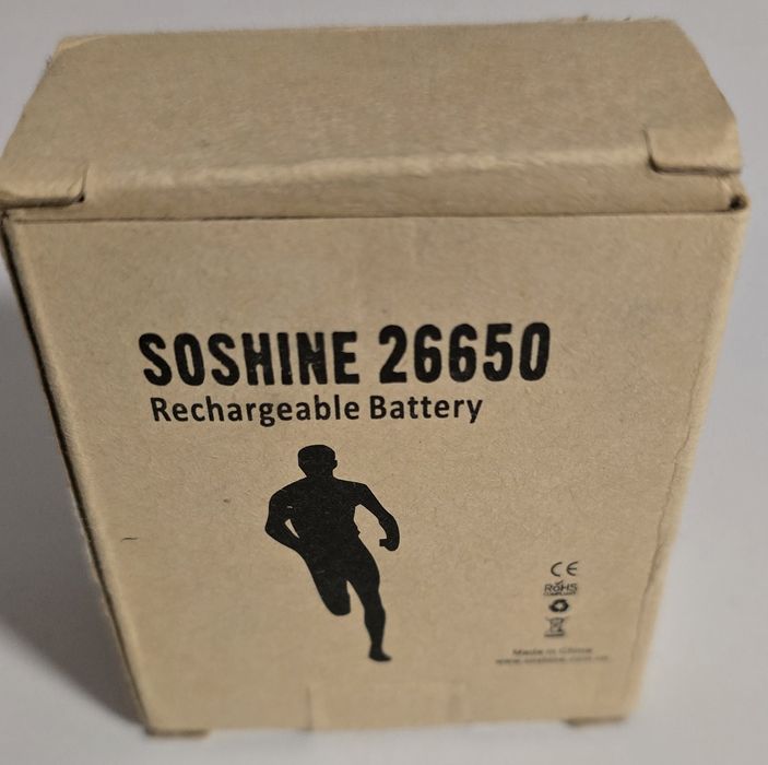 Acumulator Soshine 26650 Li-ion, protejat