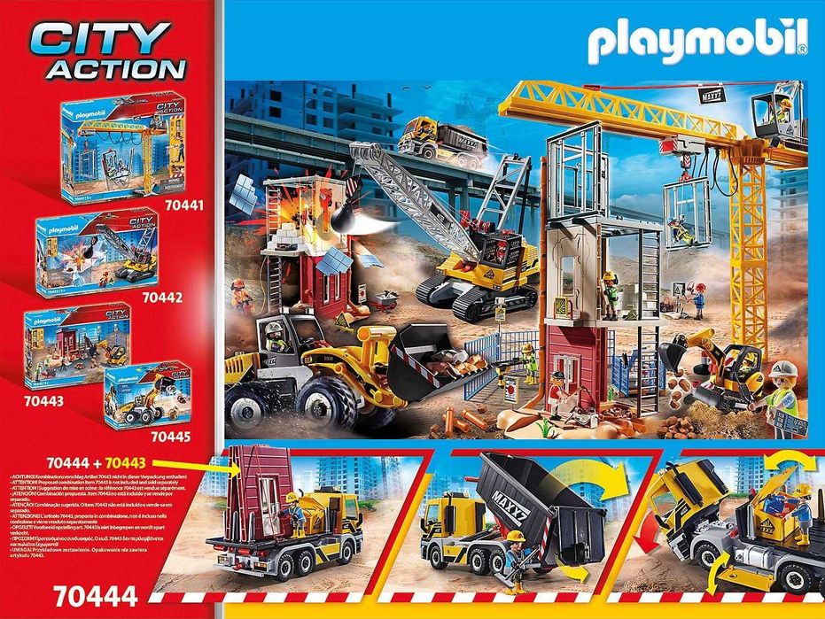 Playmobil 70444 Голям Строителен камион Конструктор Плеймобил Лего