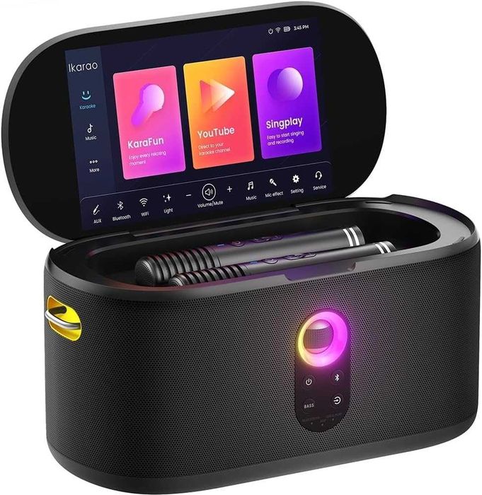 Караоке колона Ikarao Shell S1 280W с 2 микрофона