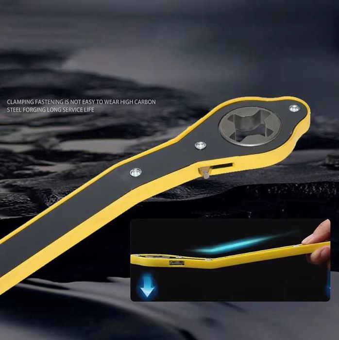 Kлюч/тресчотка ,удължение ръчка за ротация 360° за крик-03204