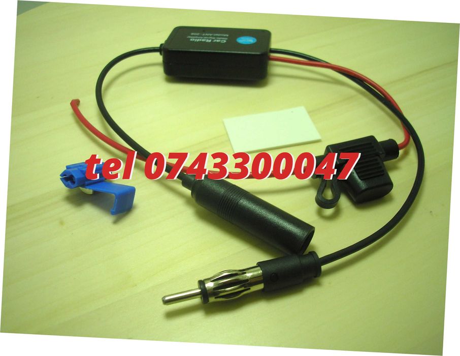 Amplificator Pentru Semnal Antena Radio Auto Fm 12v